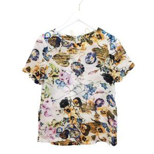♦️5/$20 ASTR Semi-Sheer Floral Print Top Small